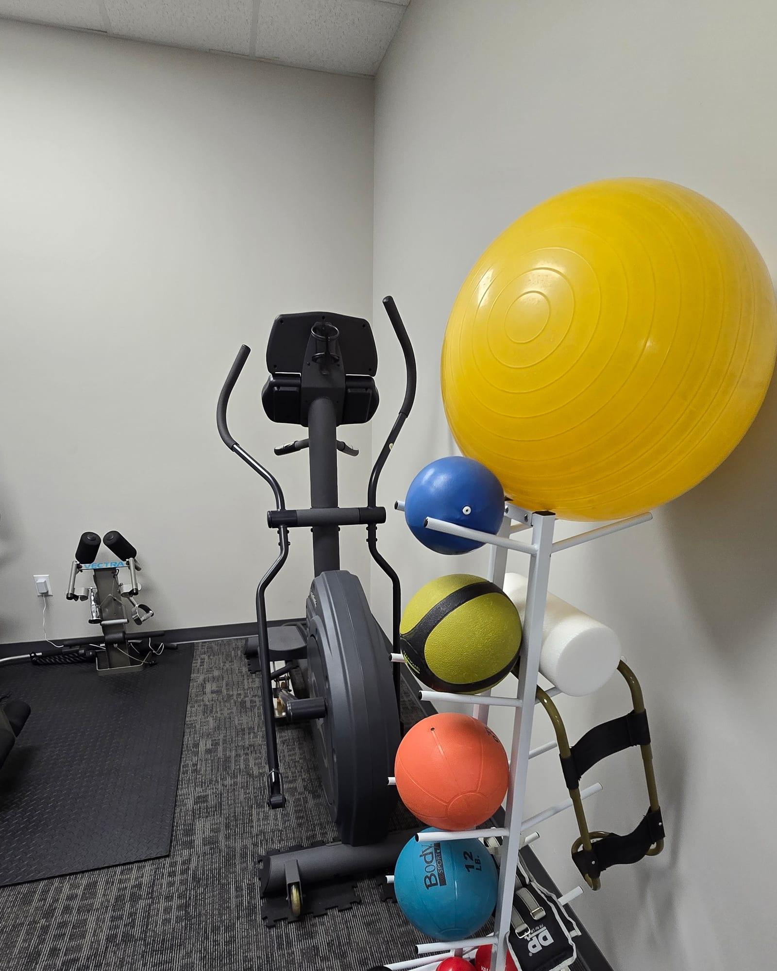 Rehabilitation equipment for accident recovery at Mansfield Spinal Care in Mansfield, Texas.